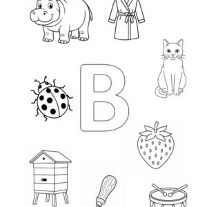 Nuspalvink paveikslėlius, kurių pavadinimas prasideda raide...