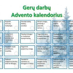 Gerų darbų Advento kalendorius